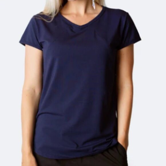 Cadenshae - Nursing Tee in Navy. - Picture 1 of 4